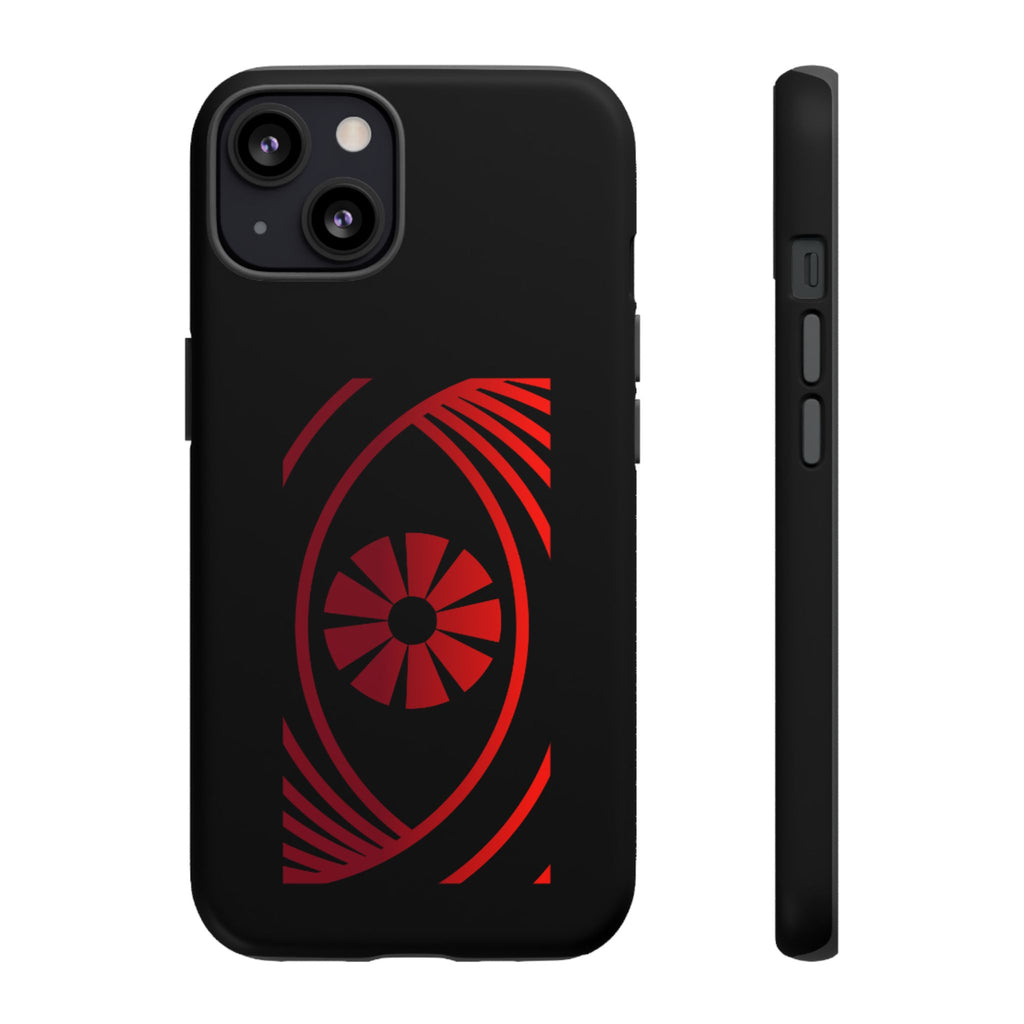 Tough Cases — Red Abstract Eye Graphic Phone Case Printify Phone Case  FUN GUY WORLD