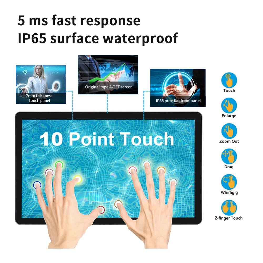 8 To 43 inch Wall mounted PCAP Multi Touch Screen Display Touchscreen Monitor Android 14 Tablet Win 10 Industiral All In One Pc - FUN GUYS SHOP FUN GUYS SHOP FUN GUYS SHOP 200000605:201441034;200007763:201336100;272:8093Android 14-8G-128G;5:5708610811.6 Inch  11.6 Inch Android 14 - 8G - 128G JP|China Mainland 8 To 43 inch Wall mounted PCAP Multi Touch Screen Display Touchscreen Monitor Android 14 Tablet Win 10 Industiral All In One Pc