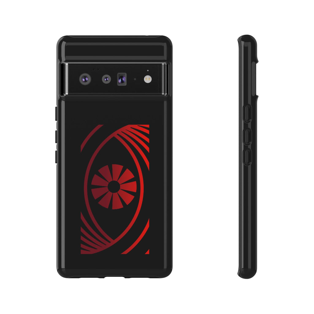 Tough Cases — Red Abstract Eye Graphic Phone Case Printify Phone Case  FUN GUY WORLD