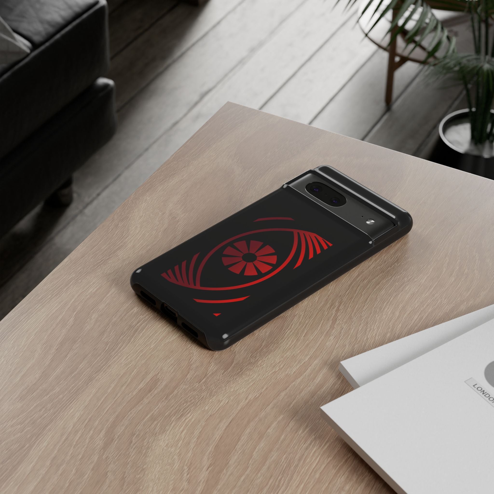 Tough Cases — Red Abstract Eye Graphic Phone Case Printify Phone Case  FUN GUY WORLD