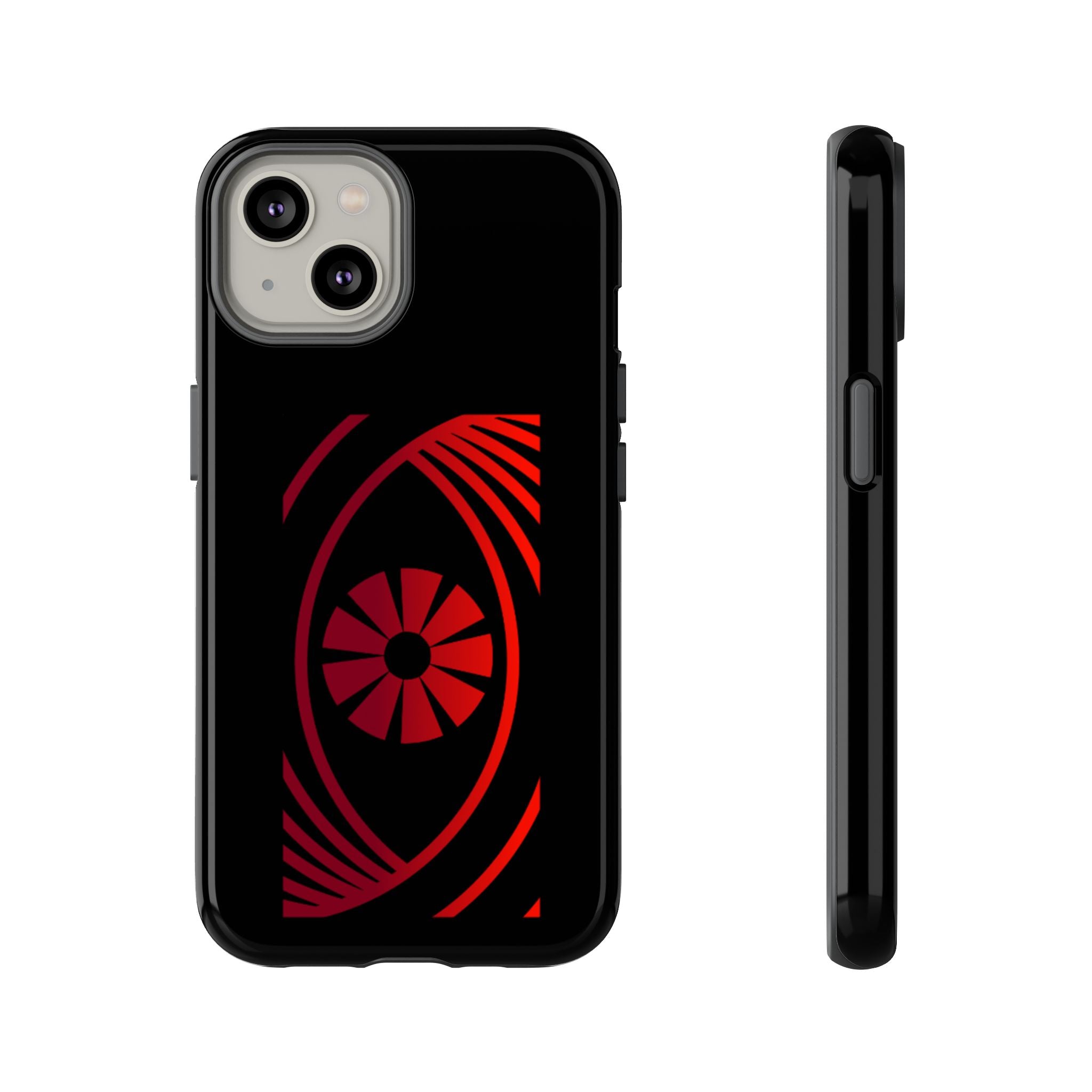 Tough Cases — Red Abstract Eye Graphic Phone Case Printify Phone Case  FUN GUY WORLD
