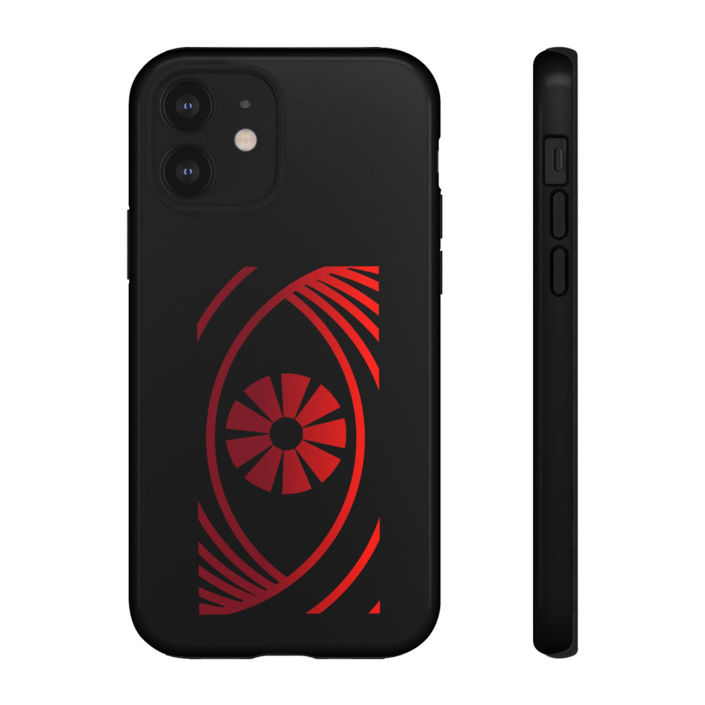 Tough Cases — Red Abstract Eye Graphic Phone Case Printify Phone Case  FUN GUY WORLD
