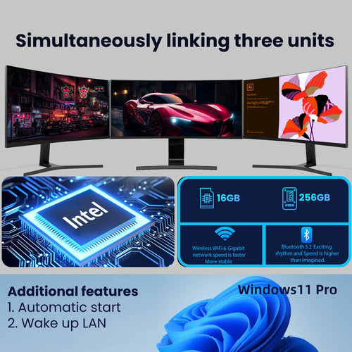 2026 Mini PC Intel Core i9 8950HK i3-6100 Computer Windows 11 16GB 1TB 2TB 4K Gaming Computer WiFi6 USB Portable Mini Desktop PC FUN GUYS SHOP   FUN GUYS SHOP