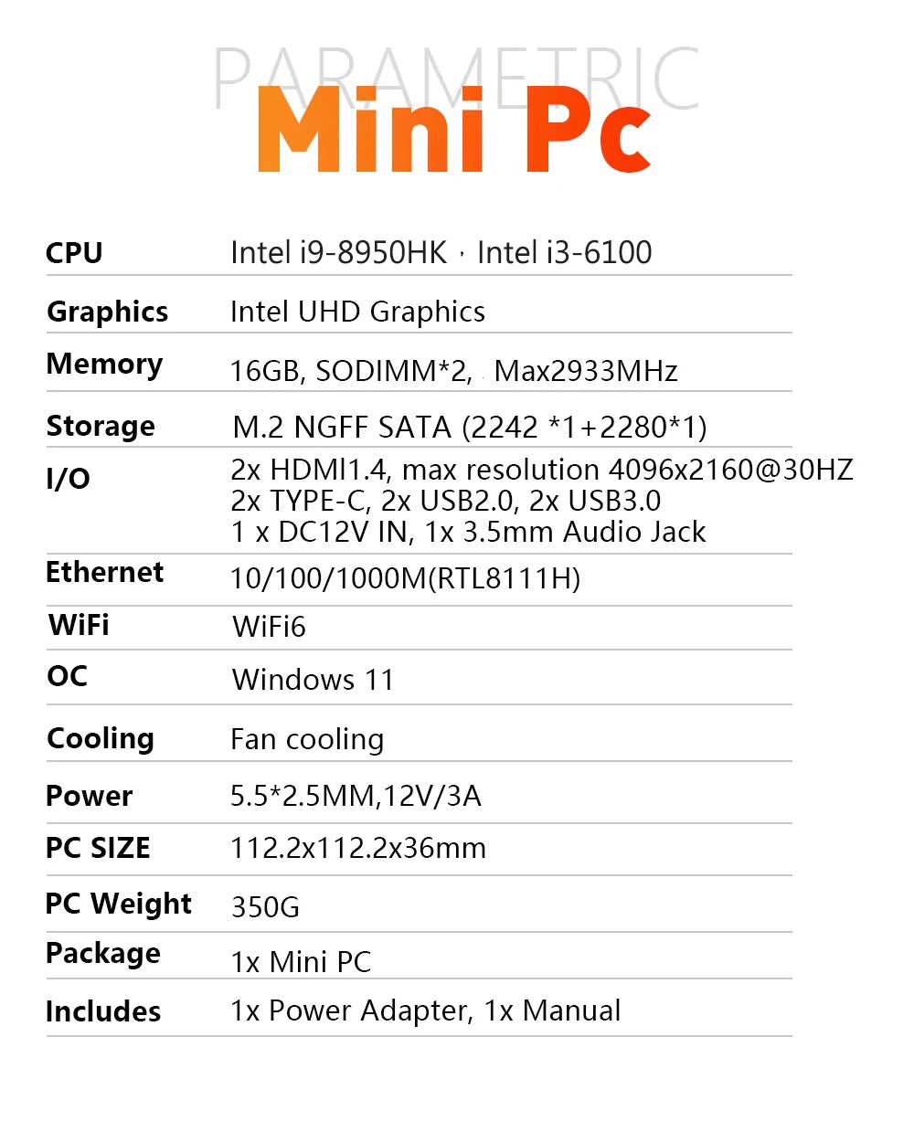 2026 Portable i9 Mini PC Computer Windows 11 Intel Core i9 8950HK 16GB 1TB Gaming Computer Dual-Band WiFi 6-Core Mini Desktop PC FUN GUYS SHOP   FUN GUYS SHOP