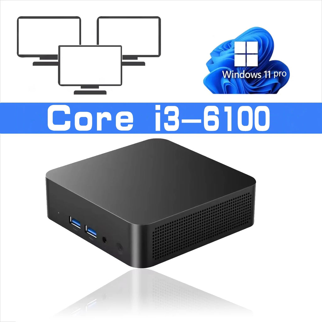 Mini PC Protable Gaming i9 8950HK i3-6100 16GB RAM Windows 11 Pro WIFI6 BT5.2 4K 1TB 2TB SSD 1000Mbps Mini Gamer Computer PC FUN GUYS SHOP   FUN GUYS SHOP