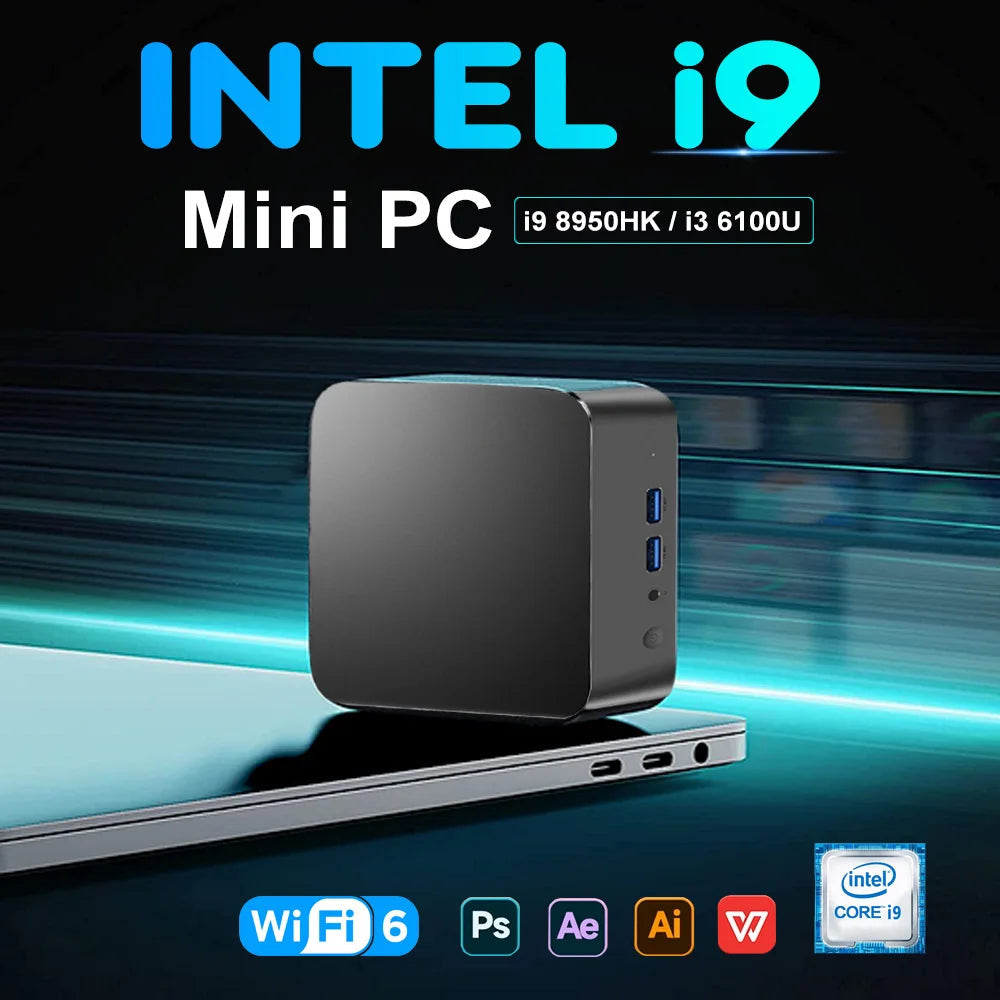 Xiaman Windows 11 Pro Mini PC Computer Core i9 8950HK 16GB RAM 512GB 1TB Gaming Computer WiFi 6 USB 4K Portable Mini Desktop PC FUN GUYS SHOP   FUN GUYS SHOP