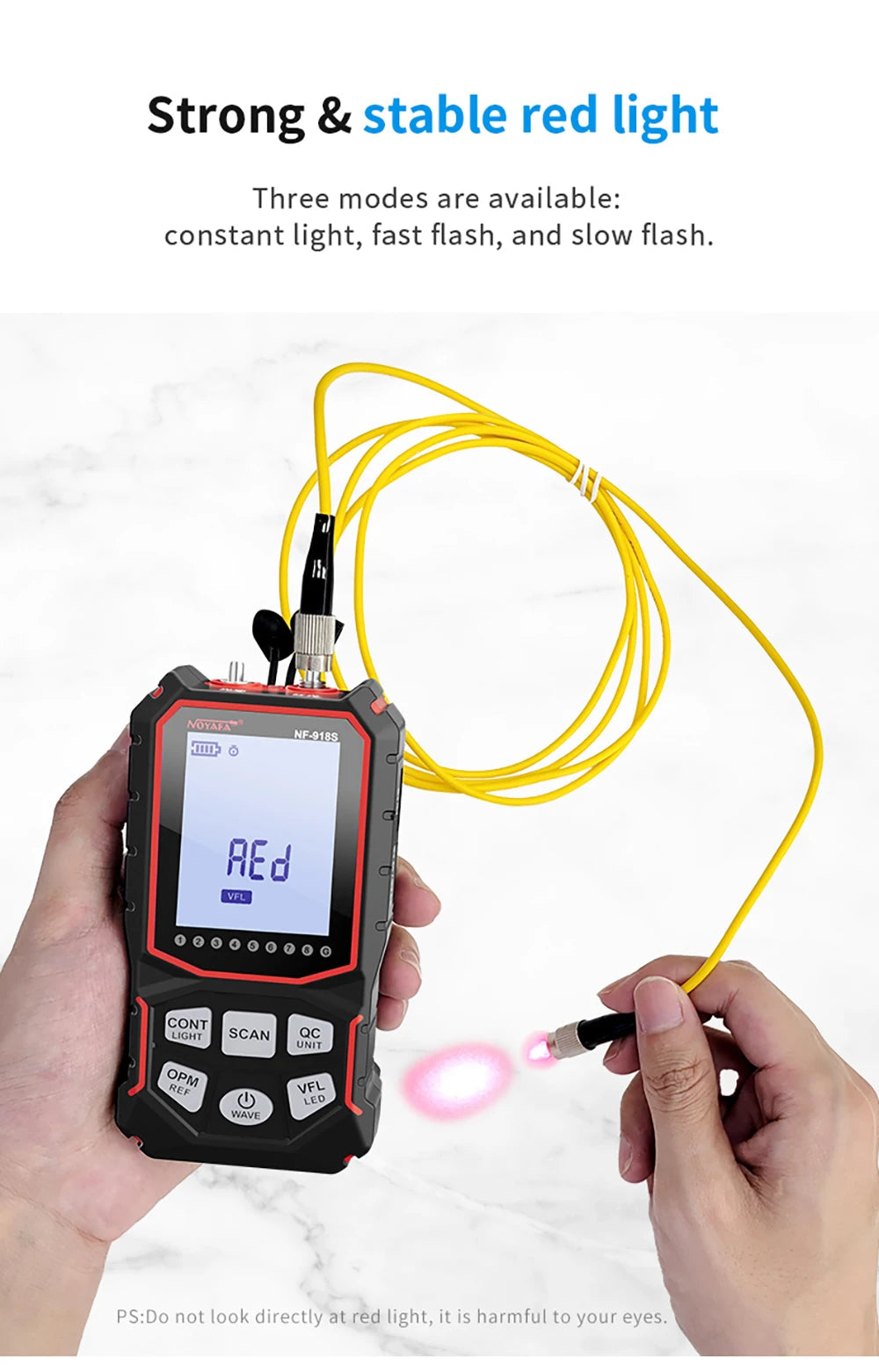 NOYAFA NF-918S Cable Tracker LCD Display Optical Fiber Tester Optical Power Meter Portable Visual Fault Locator Network Tools FUN GUYS SHOP   FUN GUYS SHOP