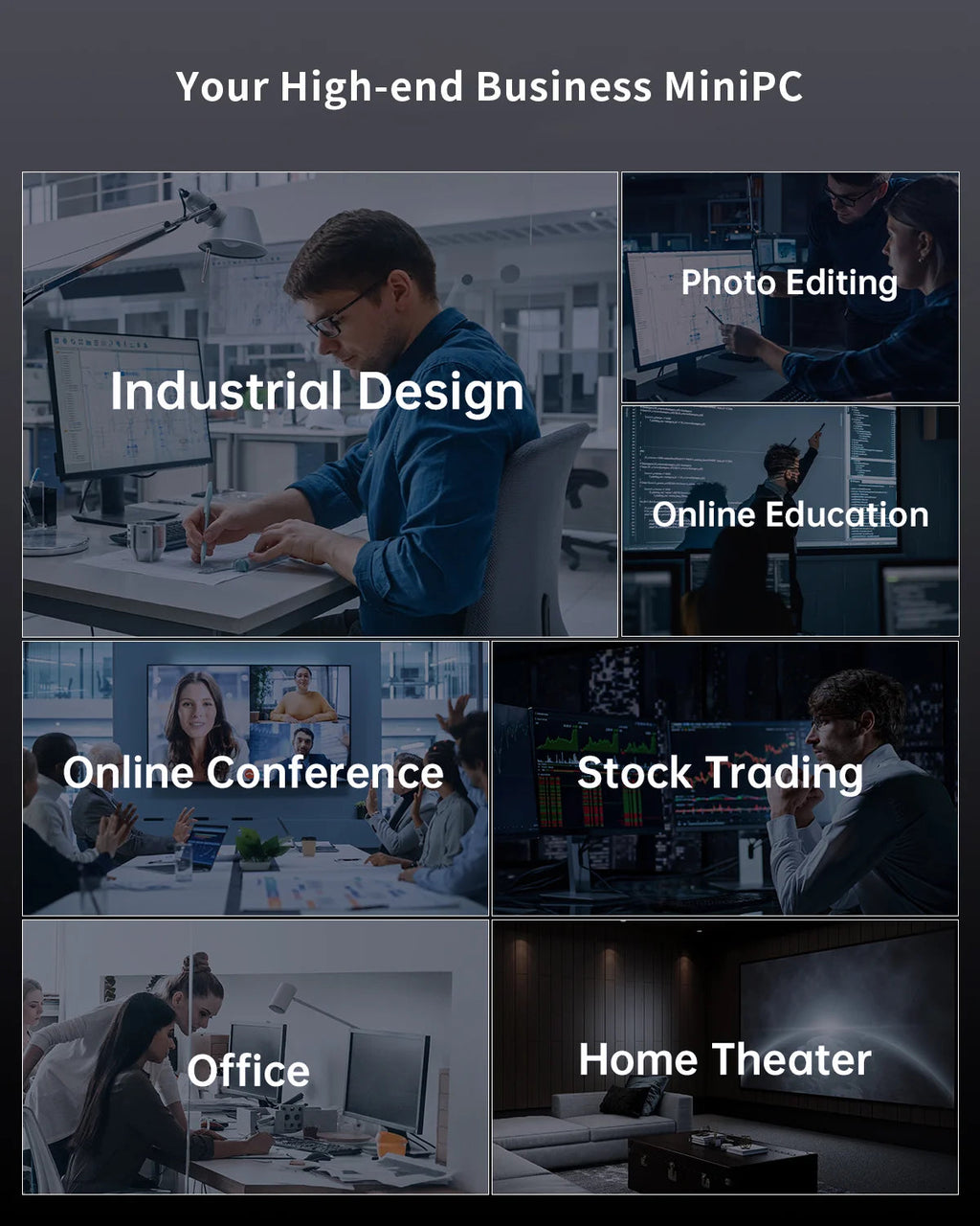 Intel 12th Gen Alder Lake N150 Mini PC M.2 NVMe SSD Mini Computer Gaming Computer LCD Screen Vertical Mini Tower FUN GUYS SHOP   FUN GUY WORLD