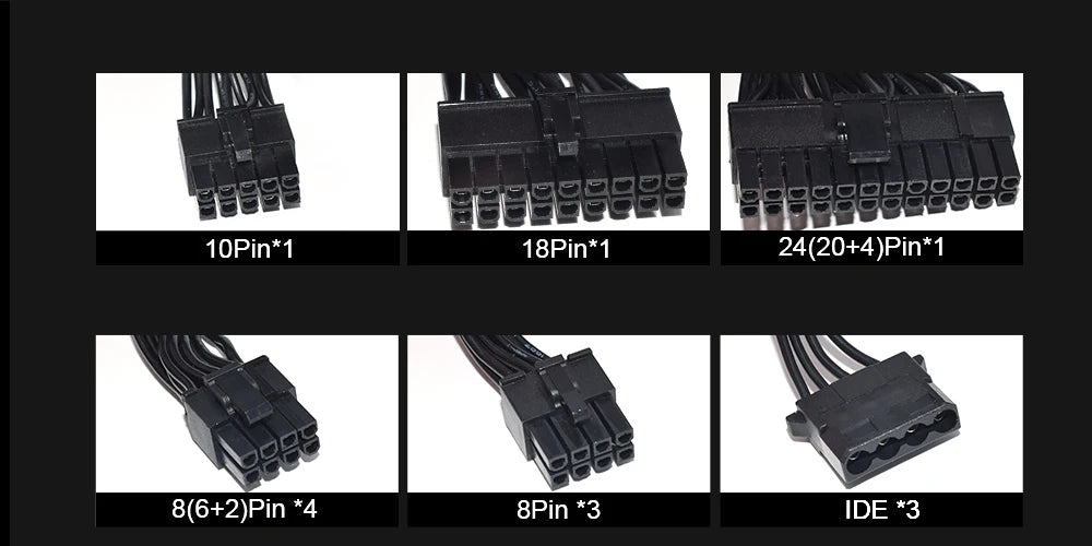 JULONGFENGBAO ATX 850W Full Modular RGB 80Plus Gold 20+4Pin 12V PSU Professional E-Sports Video Game Computer PC Power Supply FUN GUYS SHOP   FUN GUY WORLD