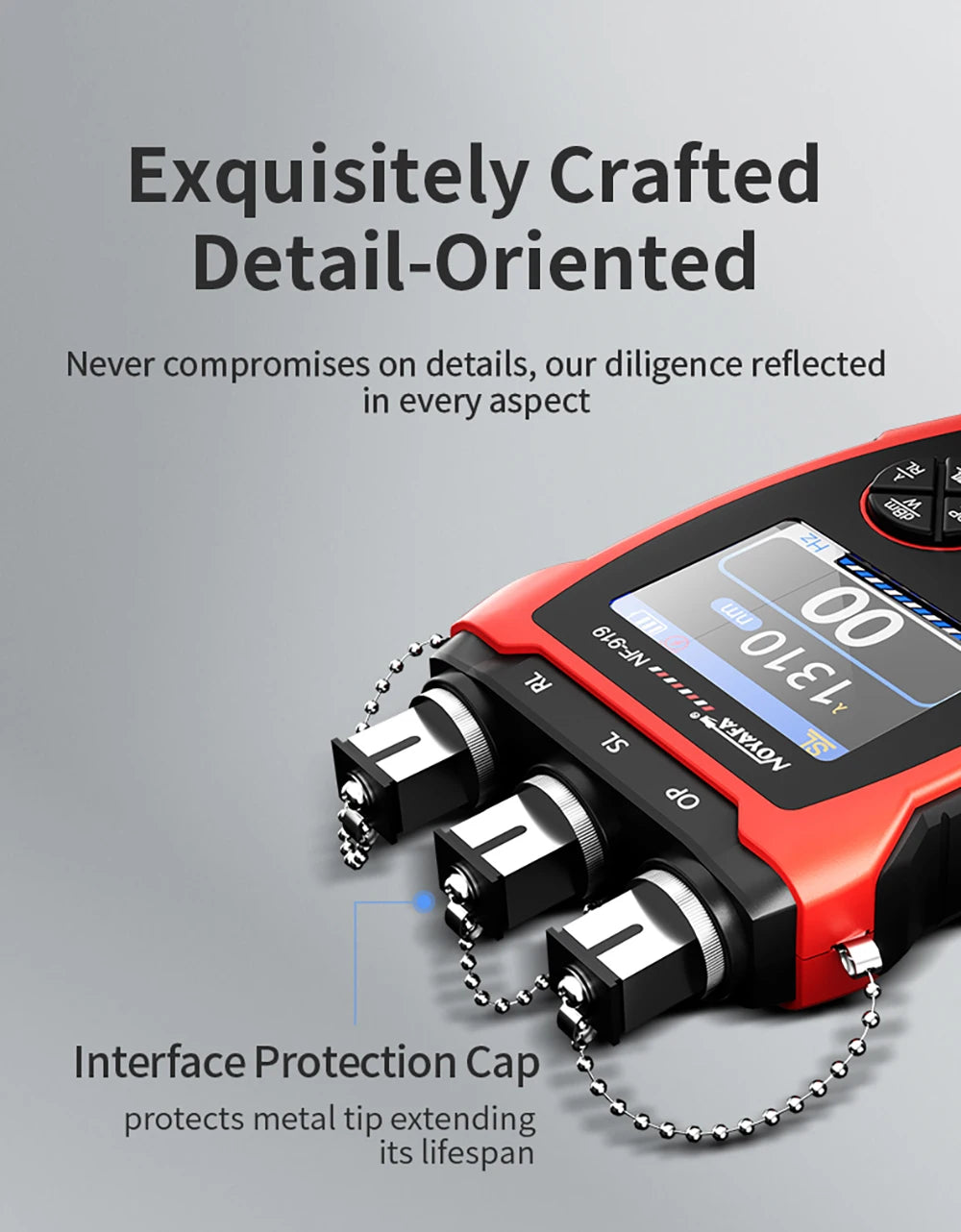 NOYAFA NF-919 Mini Optical Power Meter Visual Fault Locator Network Cable Test OPM/REF -70~+9dbm SC/FC/ST Universal Port FUN GUYS SHOP   FUN GUY WORLD