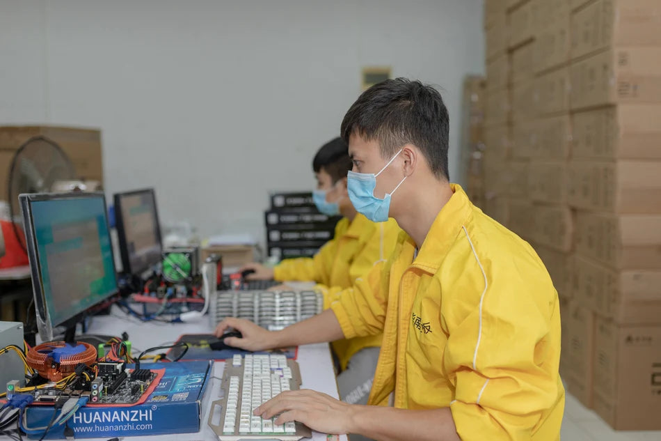 HUANANZHI X99 QD4 LGA 2011-3 XEON X99 Motherboard With Intel XEON E5 2667 V4 With 2*16G DDR4 ECC Memory Combo Kit Set NVME FUN GUYS SHOP   FUN GUY WORLD