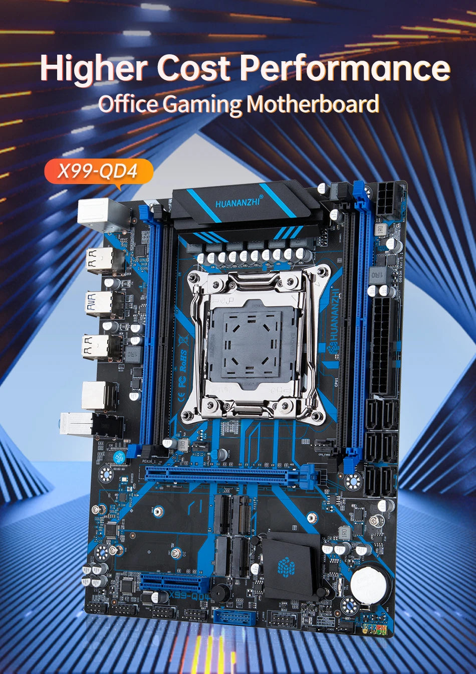 HUANANZHI X99 QD4 LGA 2011-3 XEON X99 Motherboard With Intel XEON E5 2667 V4 With 2*16G DDR4 ECC Memory Combo Kit Set NVME FUN GUYS SHOP   FUN GUY WORLD