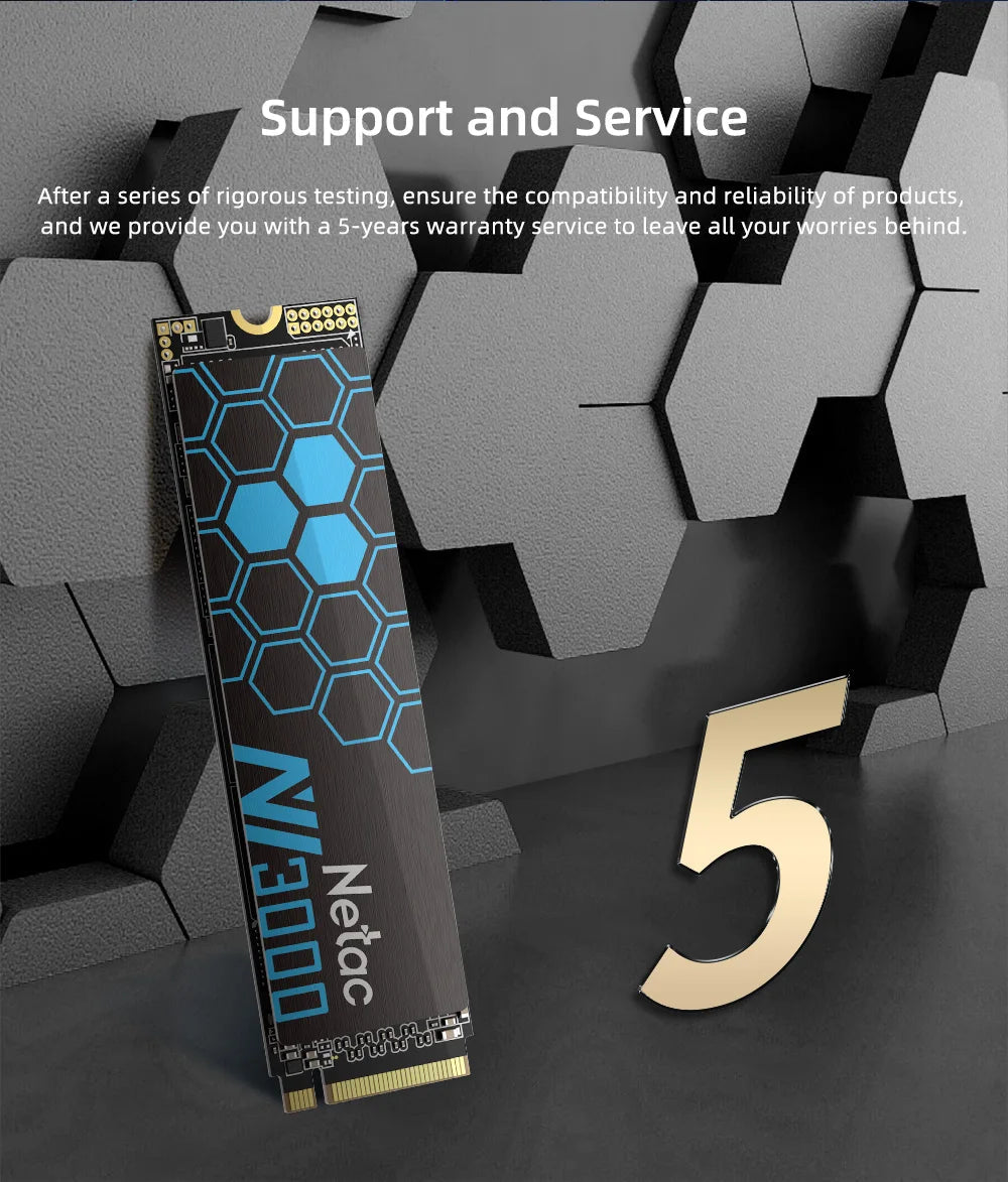 Netac 3500MB/s SSD 1TB 2TB 250GB 500GB SSD NVMe M2 2280 PCIE3.0X4 Hard Drive Internal Solid State Disk for Laptop PC FUN GUYS SHOP   FUN GUY WORLD