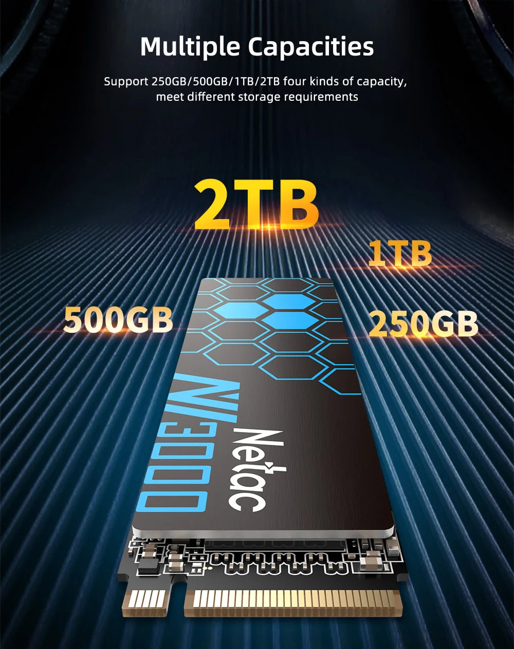 Netac 3500MB/s SSD 1TB 2TB 250GB 500GB SSD NVMe M2 2280 PCIE3.0X4 Hard Drive Internal Solid State Disk for Laptop PC FUN GUYS SHOP   FUN GUY WORLD