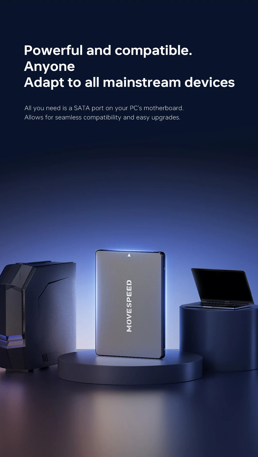 MOVESPEED 560MB/s SATA 3.0 SSD Chip 2.5" Internal Solid State Drive TLC SSD 512GB/1TB/2TB SATA III Drive for Desktop Laptop FUN GUYS SHOP   FUN GUY WORLD