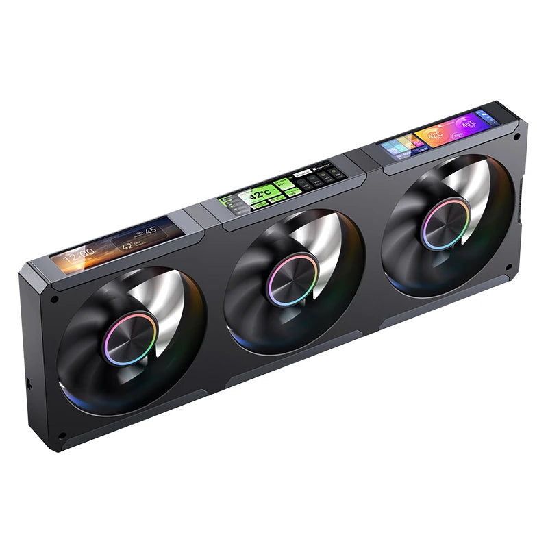 JONSBO ZC-360 Chassis Fan 3 Screen 5V ARGB PWM CPU Cooling Fan Ball Bearing Integrated Fan Magnetic Suction 3.38 Inch Case Fan FUN GUYS SHOP   FUN GUY WORLD