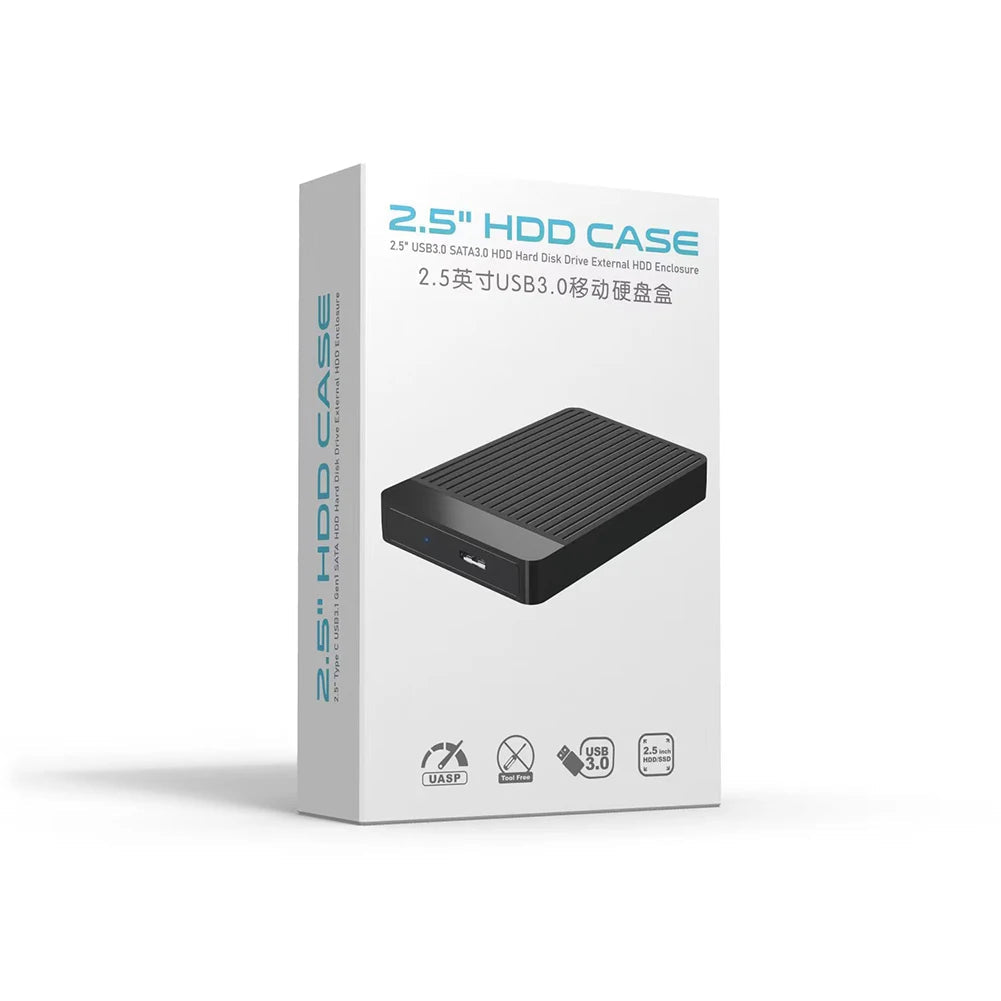 2.5 Inch USB3.0 Hard Drive Case External Hd Case Enclosure Usb to Sata Hard Drive Box Pocket for Hdd 2 5 Ssd Notebook Adapter FUN GUYS SHOP   FUN GUY WORLD