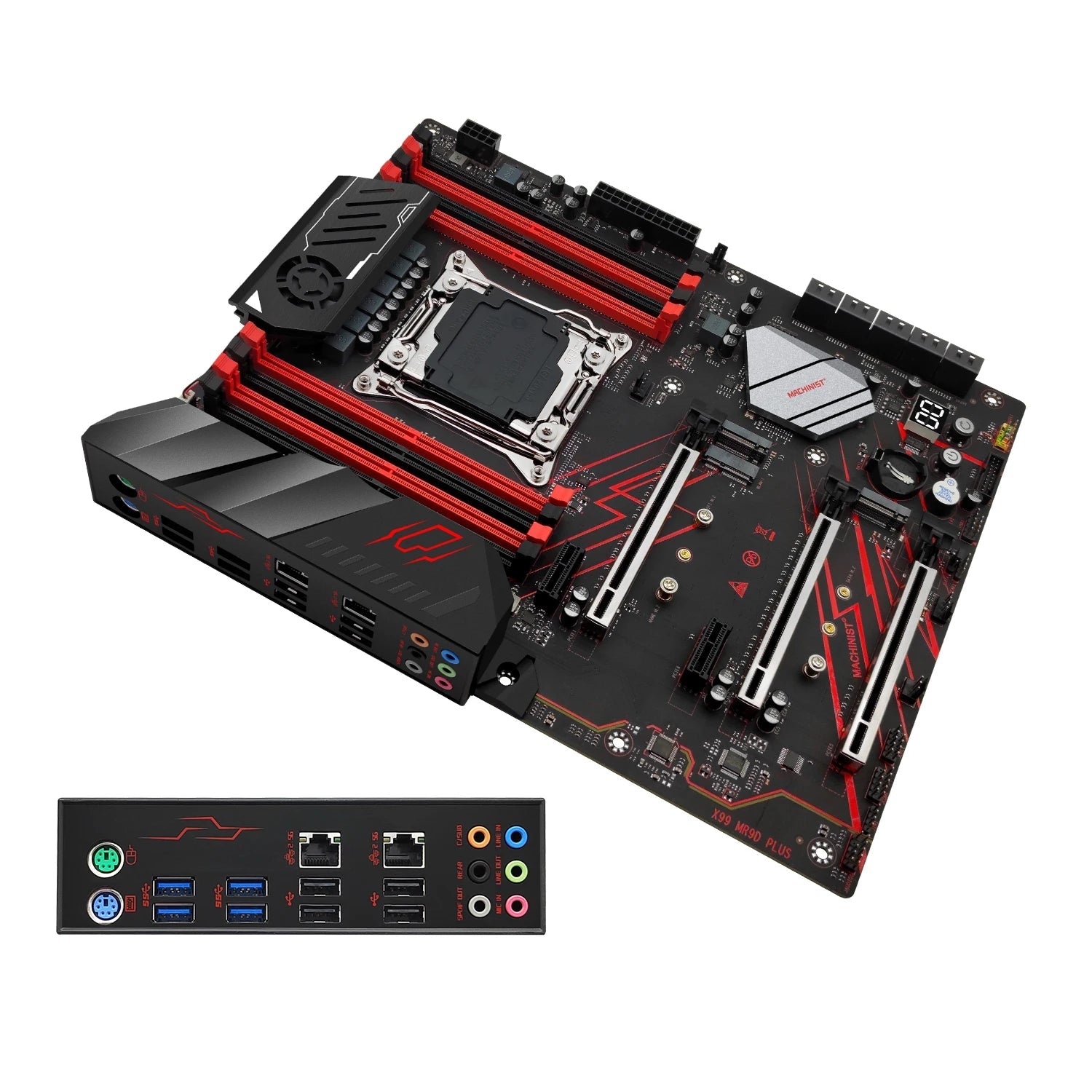 MACHINSIT X99 MR9D Motherboard LGA 2011-3 Supports Xeon Intel  2667 2699 V3V4Full Range CPU processor DDR4 Memory ATX NVME M.2 FUN GUYS SHOP   FUN GUY WORLD