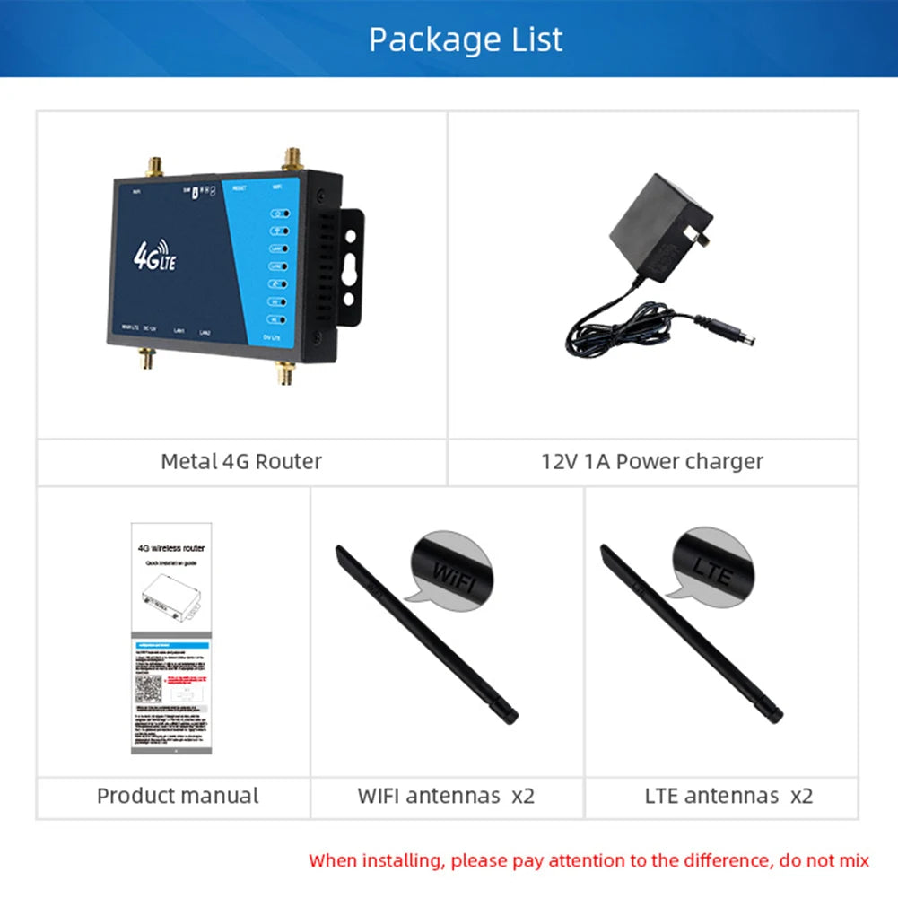 4G LTE Router Industrial Grade 4G Wireless Router 300Mbps 4G LTE CAT6 SIM Card Router Firewall Protection Support 32 Wifi Users FUN GUYS SHOP   FUN GUY WORLD