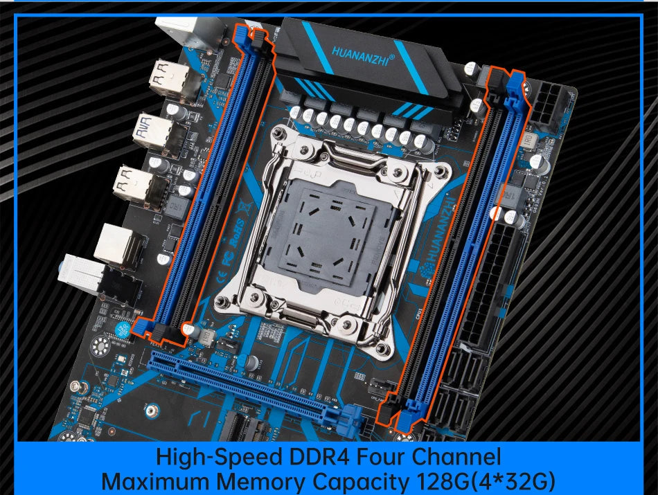 HUANANZHI X99 QD4 LGA 2011-3 XEON X99 Motherboard With Intel XEON E5 2667 V4 With 2*16G DDR4 ECC Memory Combo Kit Set NVME FUN GUYS SHOP   FUN GUY WORLD