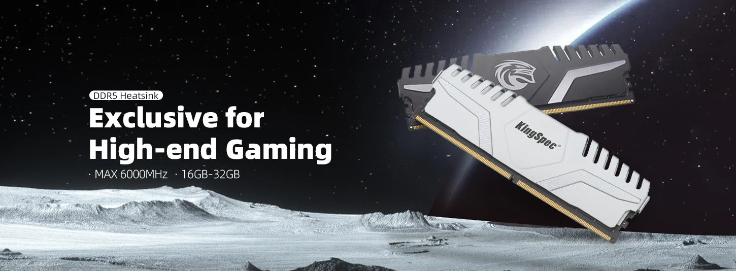 KingSpec DDR5 RAM Memory 32GB 16GBX2 6000MHZ 6400MHz DDR4 3200MHz 2666Mhz UDIMM Internal Memory Module for Desktop PC FUN GUYS SHOP   FUN GUY WORLD