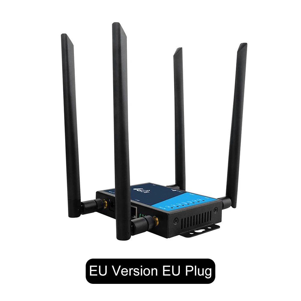 4G LTE Router Industrial Grade 4G Wireless Router 300Mbps 4G LTE CAT6 SIM Card Router Firewall Protection Support 32 Wifi Users FUN GUYS SHOP   FUN GUY WORLD