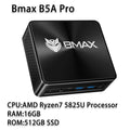 BMAX B5APRO Mini PC AMD Ryzen7 5825U 8 Cores Processor Up to 4.5GHz 16GB DDR4 RAM 512GB NVMe SSD 2.4/5GHz WiFi Bluetooth 5.0 FUN GUYS SHOP   FUN GUYS SHOP