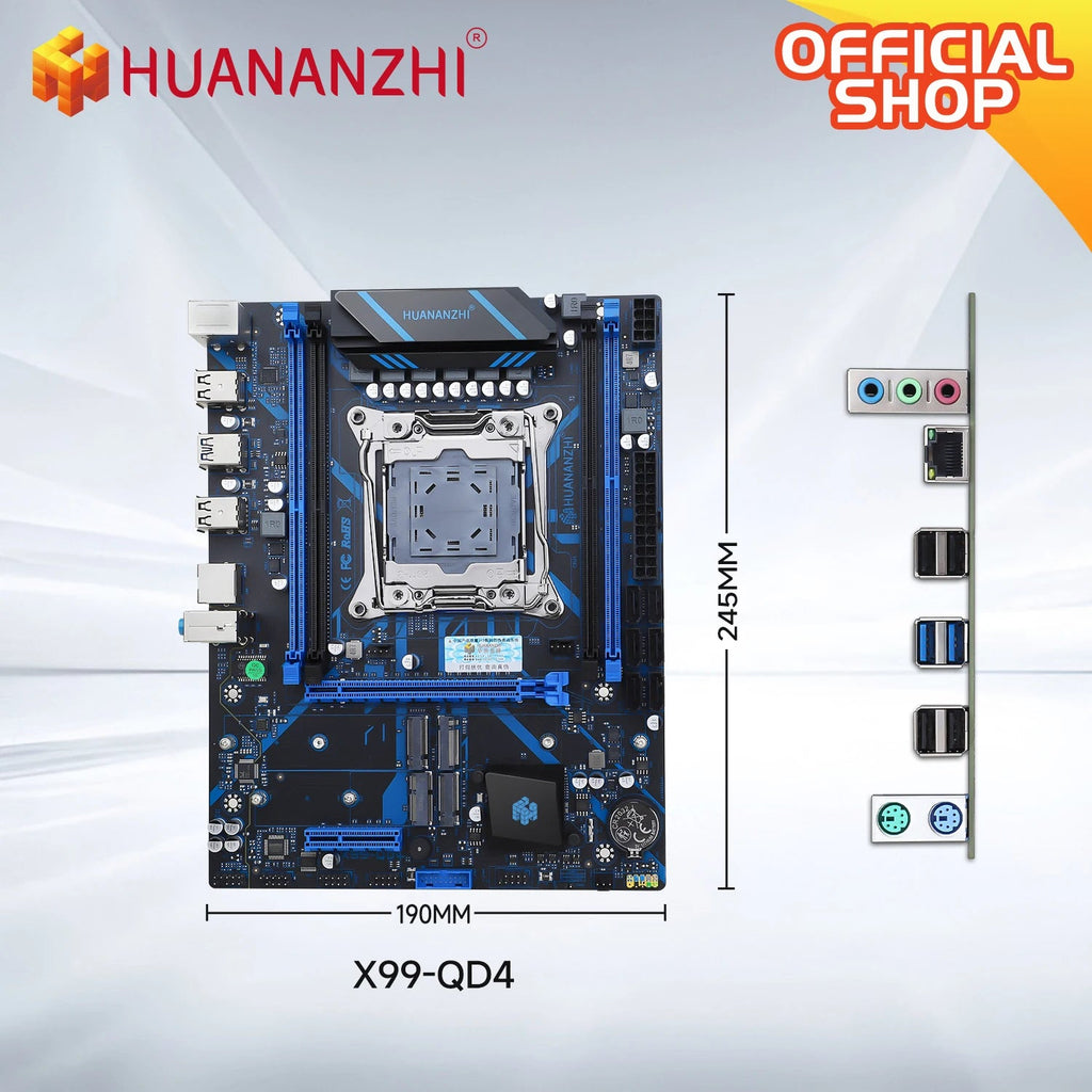 HUANANZHI X99 QD4 LGA 2011-3 XEON X99 Motherboard With Intel XEON E5 2667 V4 With 2*16G DDR4 ECC Memory Combo Kit Set NVME FUN GUYS SHOP   FUN GUY WORLD