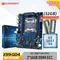 HUANANZHI X99 QD4 LGA 2011-3 XEON X99 Motherboard With Intel XEON E5 2667 V4 With 2*16G DDR4 ECC Memory Combo Kit Set NVME FUN GUYS SHOP   FUN GUY WORLD