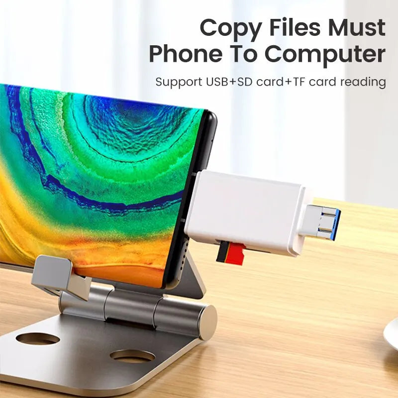 Otg Type C Card Reader Usb 2 0 Tf Mirco Sd Smart Memory Flash Memory Adapter Mini Mobile Phone Accessories 6in1 FUN GUYS SHOP   FUN GUY WORLD