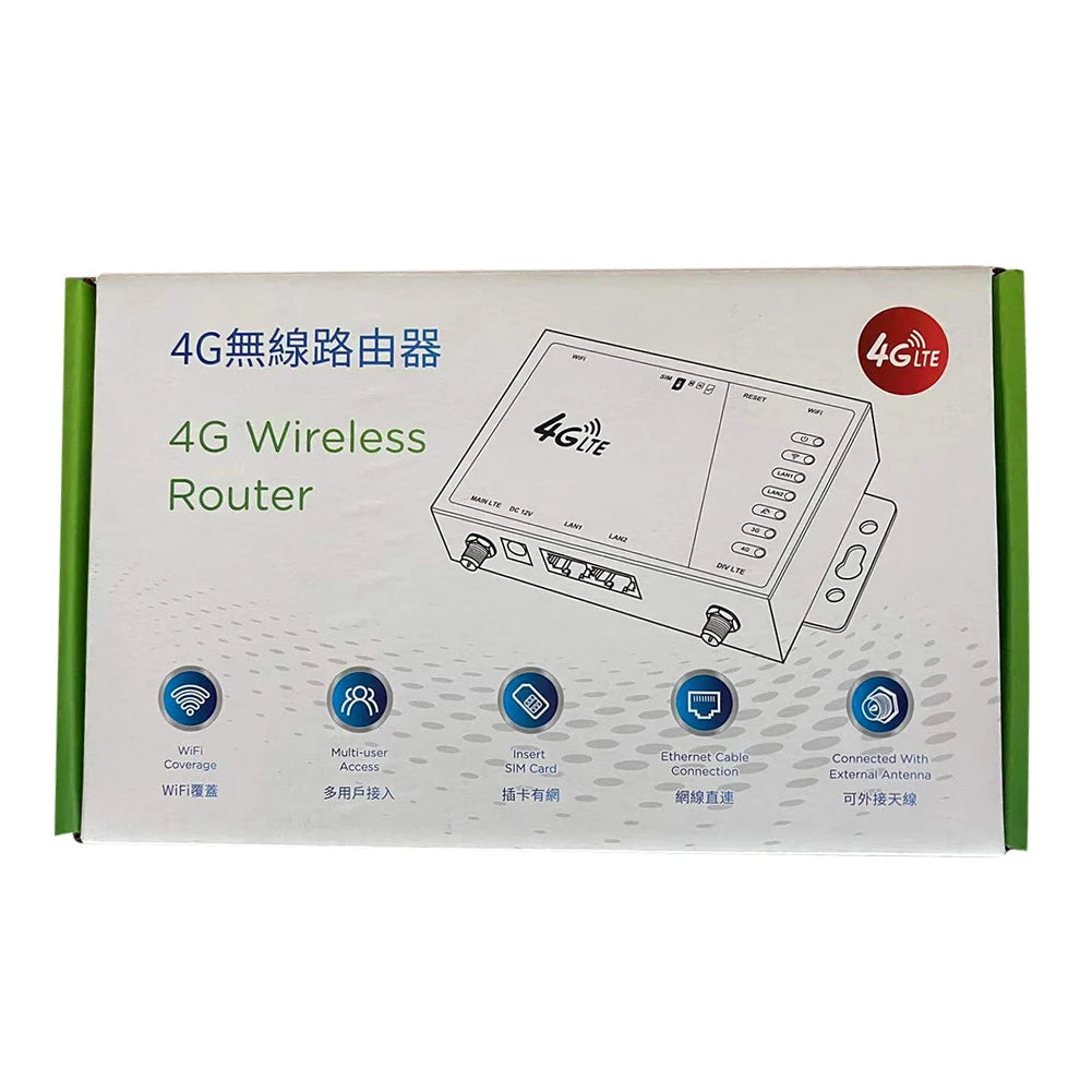 4G LTE Router Industrial Grade 4G Wireless Router 300Mbps 4G LTE CAT6 SIM Card Router Firewall Protection Support 32 Wifi Users FUN GUYS SHOP   FUN GUY WORLD