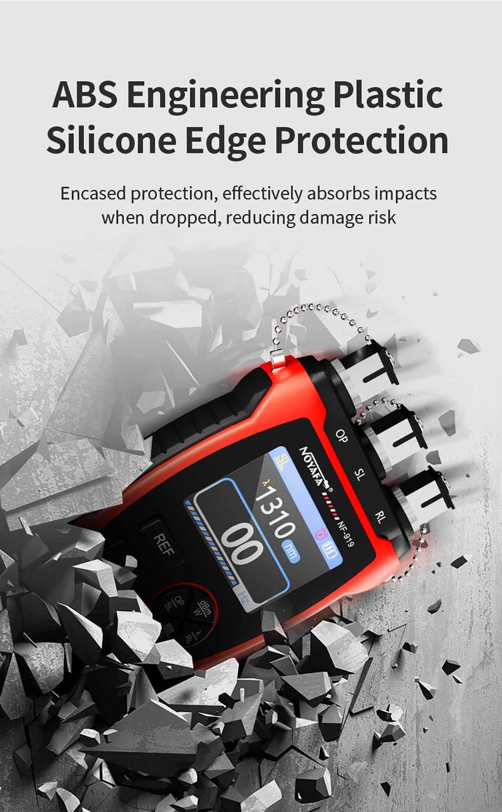 NOYAFA NF-919 Mini Optical Power Meter Visual Fault Locator Network Cable Test OPM/REF -70~+9dbm SC/FC/ST Universal Port FUN GUYS SHOP   FUN GUY WORLD