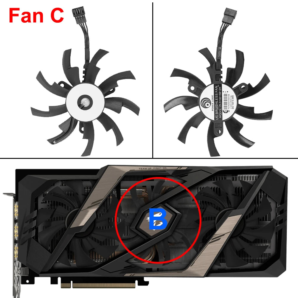 New Original 95MM PLD10015B12H Cooling Fan Replacment For Gigabyte AORUS GeForce RTX 2060 2070 2080 Ti SUPER 8G Graphics Card FUN GUYS SHOP   FUN GUY WORLD
