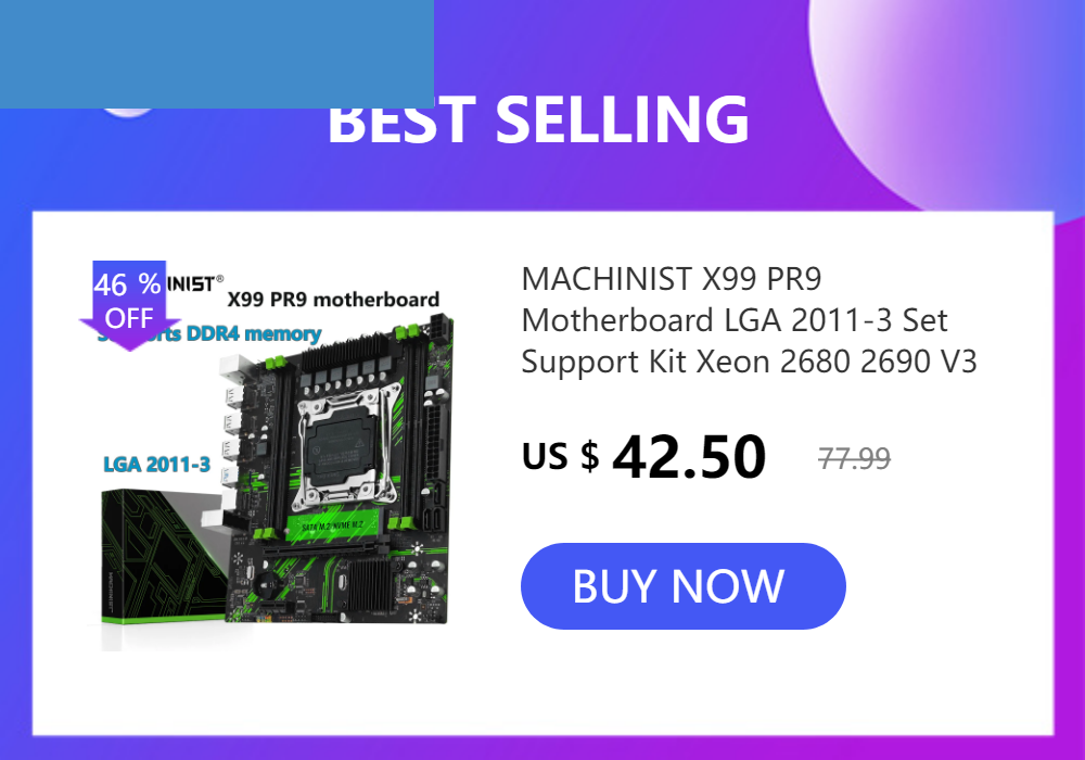 MACHINIST X99 PR9 Motherboard LGA 2011-3 Set Support Kit Xeon 2680 2690 V3 V4 CPU Processor Desktop Memory USB3.0 NVME/SATA M.2 FUN GUYS SHOP   FUN GUY WORLD