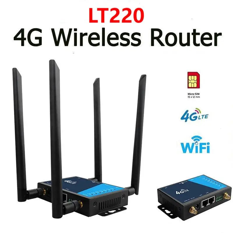 4G LTE Router Industrial Grade 4G Wireless Router 300Mbps 4G LTE CAT6 SIM Card Router Firewall Protection Support 32 Wifi Users FUN GUYS SHOP   FUN GUY WORLD
