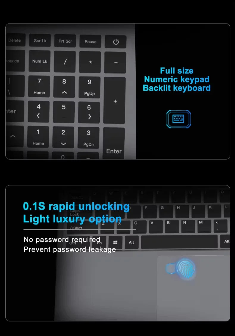 Xiaman 15.6" Gaming Laptop intel Core i9 10980HK Fingerprint Laptop Computer 16GB RAM 1TB SSD Windows 11 Pro Notebook PC Gamer FUN GUYS SHOP   FUN GUY WORLD