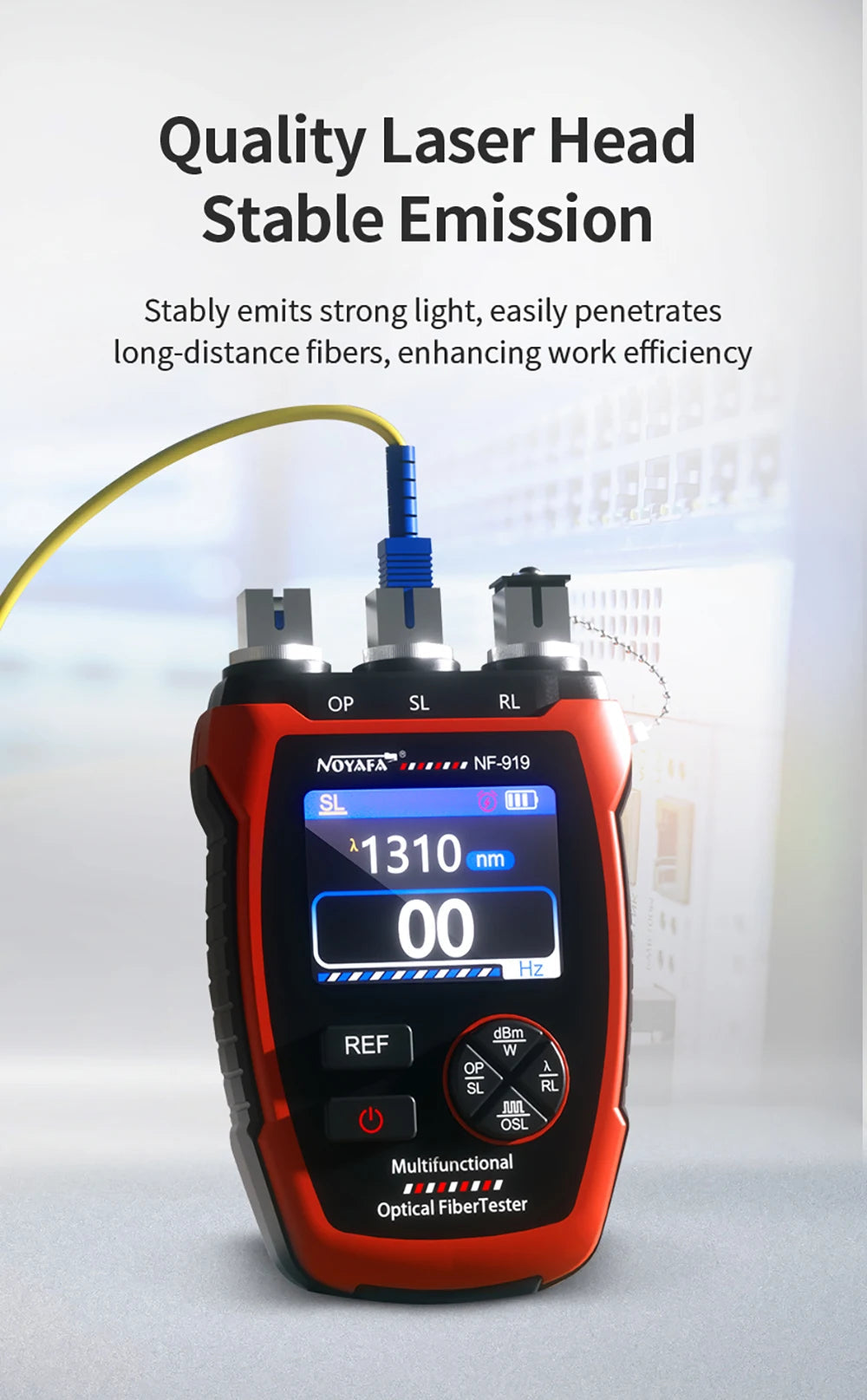 NOYAFA NF-919 Mini Optical Power Meter Visual Fault Locator Network Cable Test OPM/REF -70~+9dbm SC/FC/ST Universal Port FUN GUYS SHOP   FUN GUY WORLD