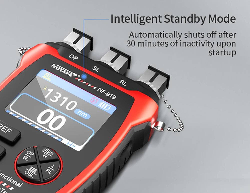 NOYAFA NF-919 Mini Optical Power Meter Visual Fault Locator Network Cable Test OPM/REF -70~+9dbm SC/FC/ST Universal Port FUN GUYS SHOP   FUN GUY WORLD