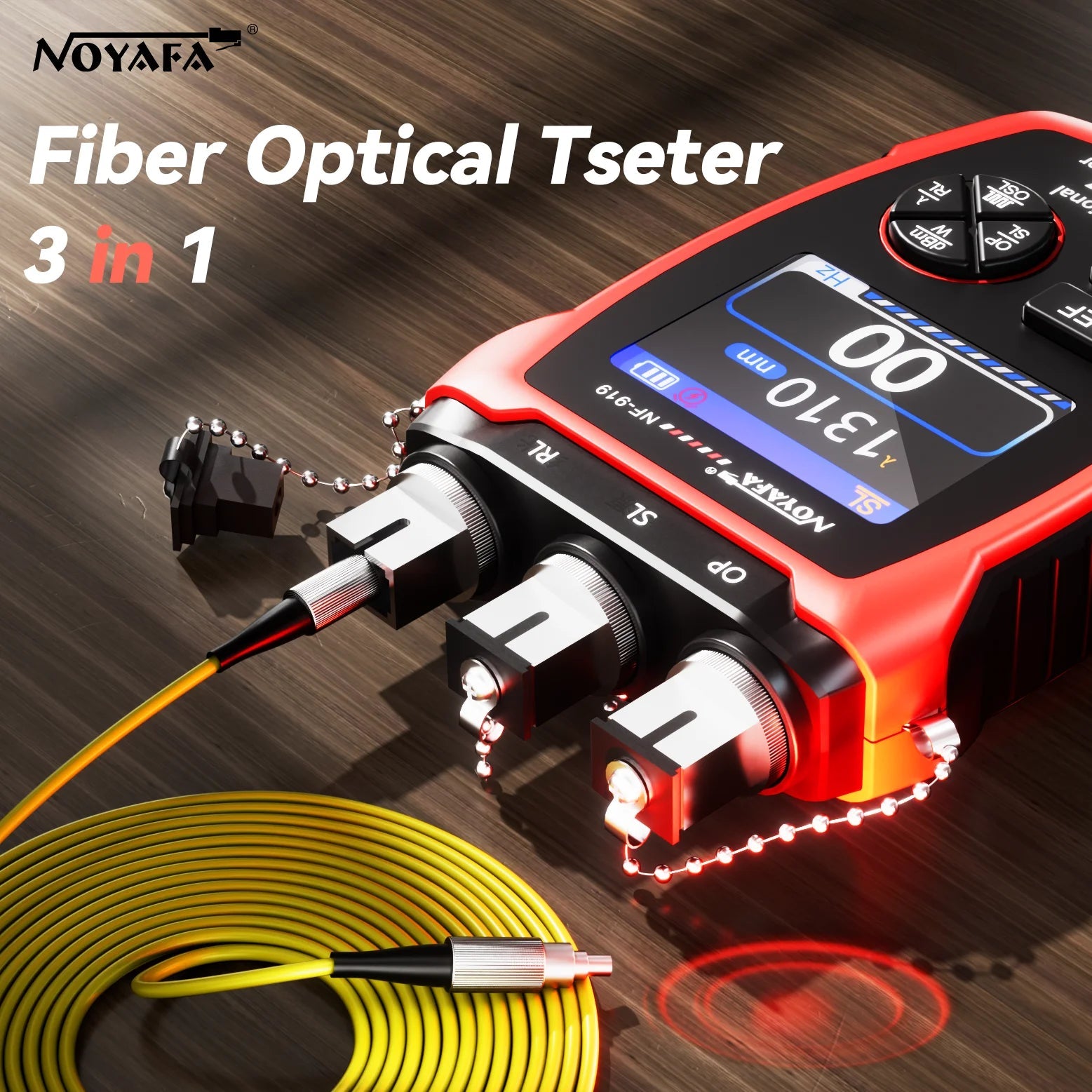 NOYAFA NF-919 Mini Optical Power Meter Visual Fault Locator Network Cable Test OPM/REF -70~+9dbm SC/FC/ST Universal Port FUN GUYS SHOP   FUN GUY WORLD