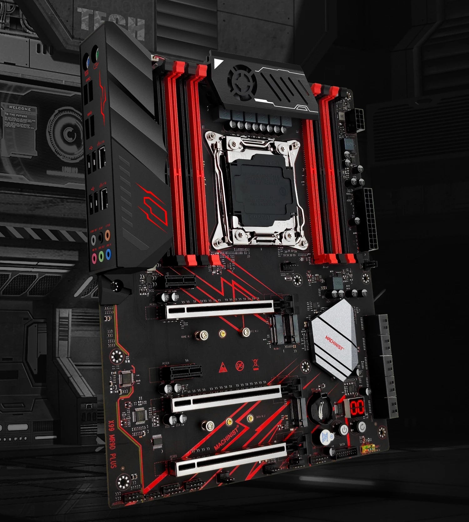 MACHINSIT X99 MR9D Motherboard LGA 2011-3 Supports Xeon Intel  2667 2699 V3V4Full Range CPU processor DDR4 Memory ATX NVME M.2 FUN GUYS SHOP   FUN GUY WORLD