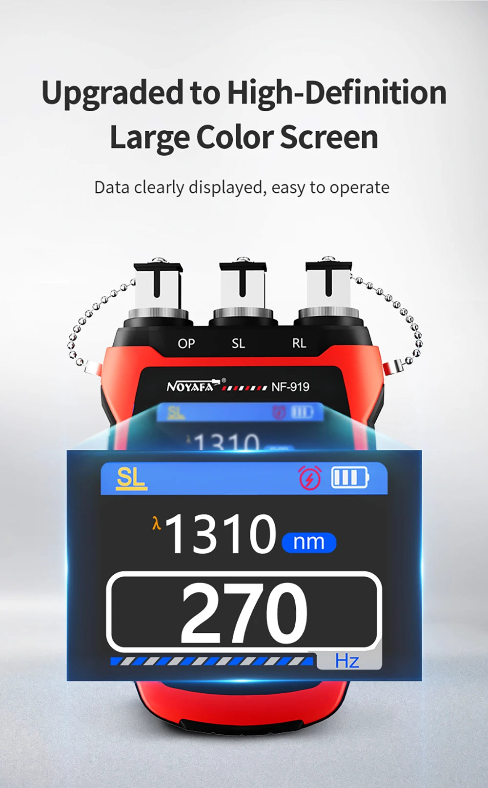 NOYAFA NF-919 Mini Optical Power Meter Visual Fault Locator Network Cable Test OPM/REF -70~+9dbm SC/FC/ST Universal Port FUN GUYS SHOP   FUN GUY WORLD