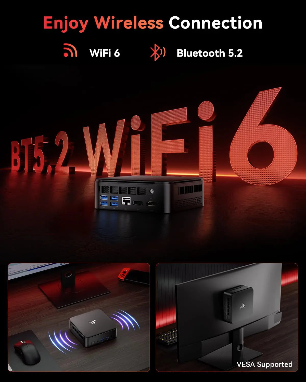 ACEMAGIC E3B MINI PC AMD Ryzen 5 7430U 6-Core Powerhouse 16GB DDR4 512GB M.2 2280 SSD Wifi6 BT5.2 4K 60Hz UHD WiFi 6 Windows 11 FUN GUYS SHOP   FUN GUYS SHOP