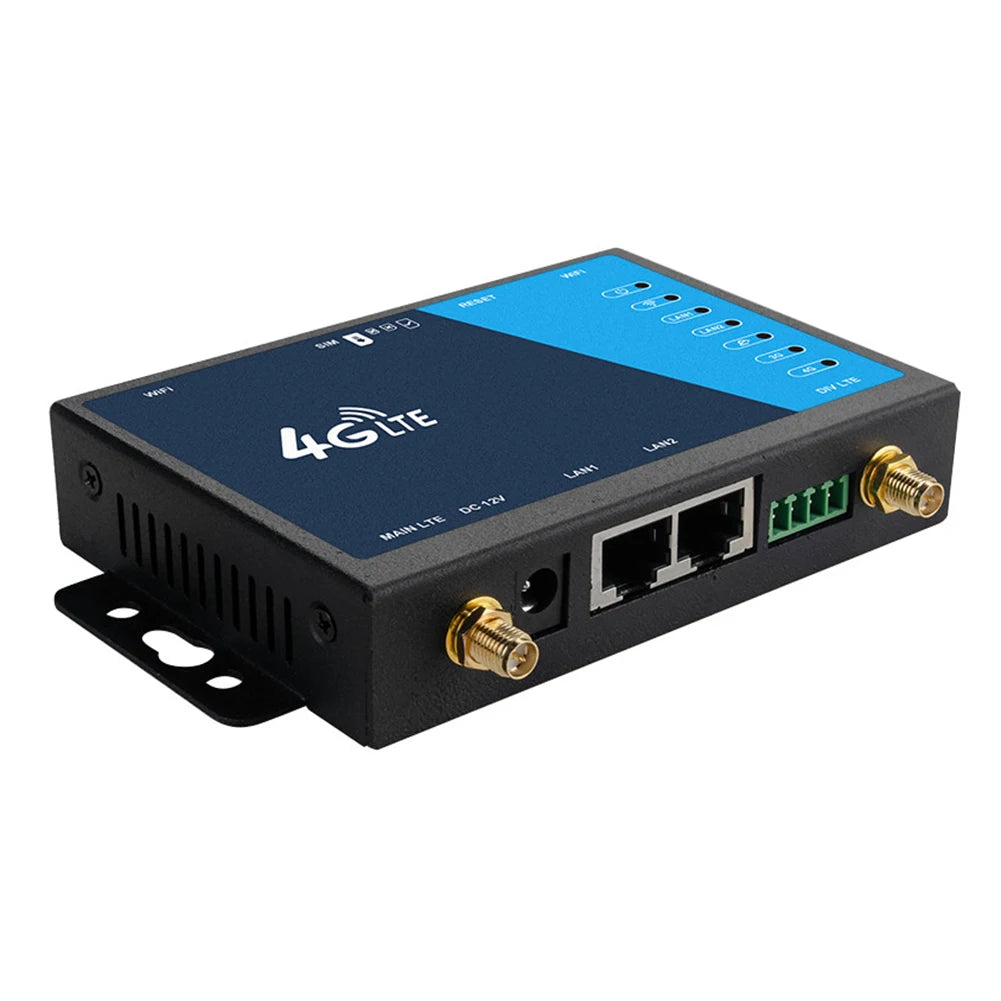 4G WiFi Router Industrial Grade 4G Broadband Wireless Router 4G LTE CPE Router With Sim Card Slot Antenna Firewall Protection FUN GUYS SHOP   FUN GUY WORLD