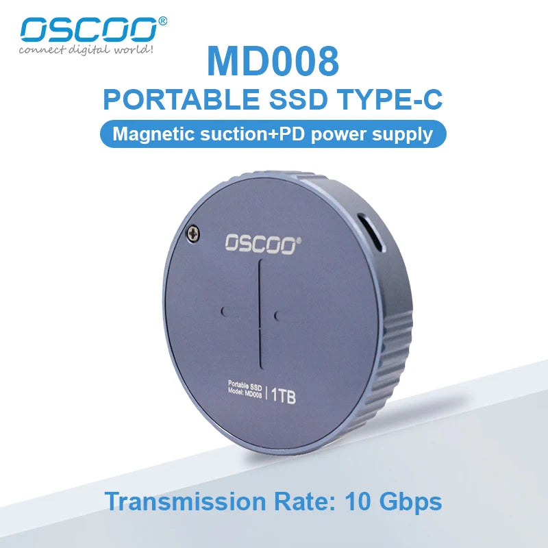 OSCOO SSD 512GB 1TB MD008 External SSD Magnetic and Portable SSD With PD3.0 100W Fast Charging 10 Gbps SSD Iphone 15 Pro/Pro Max FUN GUYS SHOP   FUN GUY WORLD