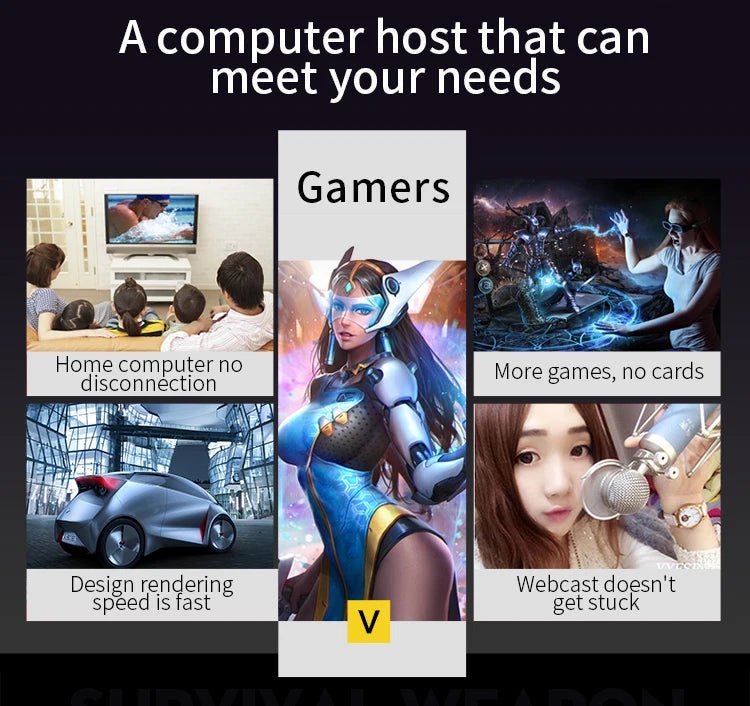 AOTESIER Gaming PC core i7 CPU With 16G RAM 256G SSD HD4600 ATX/ITX/M - ATX full view side panel Temper Glass Front pc gamer - FUN GUY WORLD FUN GUYS SHOP FUN GUY WORLD 5:56964930I7 CPU 8G HD4600  I7 CPU 8G HD4600 AOTESIER Gaming PC core i7 CPU With 16G RAM 256G SSD HD4600 ATX/ITX/M - ATX full view side panel Temper Glass Front pc gamer FUN GUYS SHOP FUN GUY WORLD