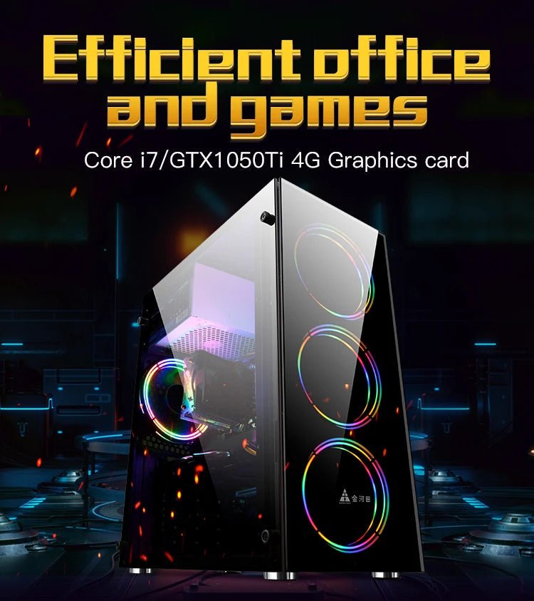 AOTESIER Gaming PC core i7 CPU With 16G RAM 256G SSD HD4600 ATX/ITX/M - ATX full view side panel Temper Glass Front pc gamer - FUN GUY WORLD FUN GUYS SHOP FUN GUY WORLD 5:56964930I7 CPU 8G HD4600  I7 CPU 8G HD4600 AOTESIER Gaming PC core i7 CPU With 16G RAM 256G SSD HD4600 ATX/ITX/M - ATX full view side panel Temper Glass Front pc gamer FUN GUYS SHOP FUN GUY WORLD