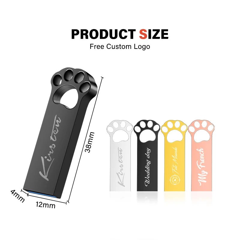 Black Cat's Paw USB Flash Drive 128GB Free Custom Logo Memory Stick 64GB Gold Metal Pen Drive 32GB Free Key Chain U Disk 16GB - FUN GUY WORLD FUN GUYS SHOP FUN GUY WORLD 14:350850Golden;200007763:201336100;26:3860  8 GB Golden China Mainland Black Cat's Paw USB Flash Drive 128GB Free Custom Logo Memory Stick 64GB Gold Metal Pen Drive 32GB Free Key Chain U Disk 16GB FUN GUYS SHOP FUN GUY WORLD