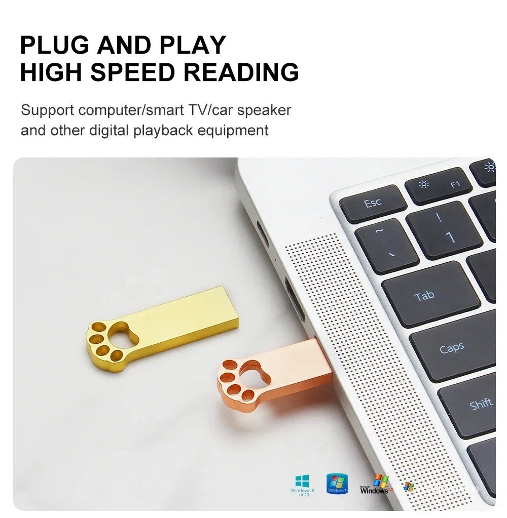 Black Cat's Paw USB Flash Drive 128GB Free Custom Logo Memory Stick 64GB Gold Metal Pen Drive 32GB Free Key Chain U Disk 16GB - FUN GUY WORLD FUN GUYS SHOP FUN GUY WORLD 14:350850Golden;200007763:201336100;26:3860  8 GB Golden China Mainland Black Cat's Paw USB Flash Drive 128GB Free Custom Logo Memory Stick 64GB Gold Metal Pen Drive 32GB Free Key Chain U Disk 16GB FUN GUYS SHOP FUN GUY WORLD