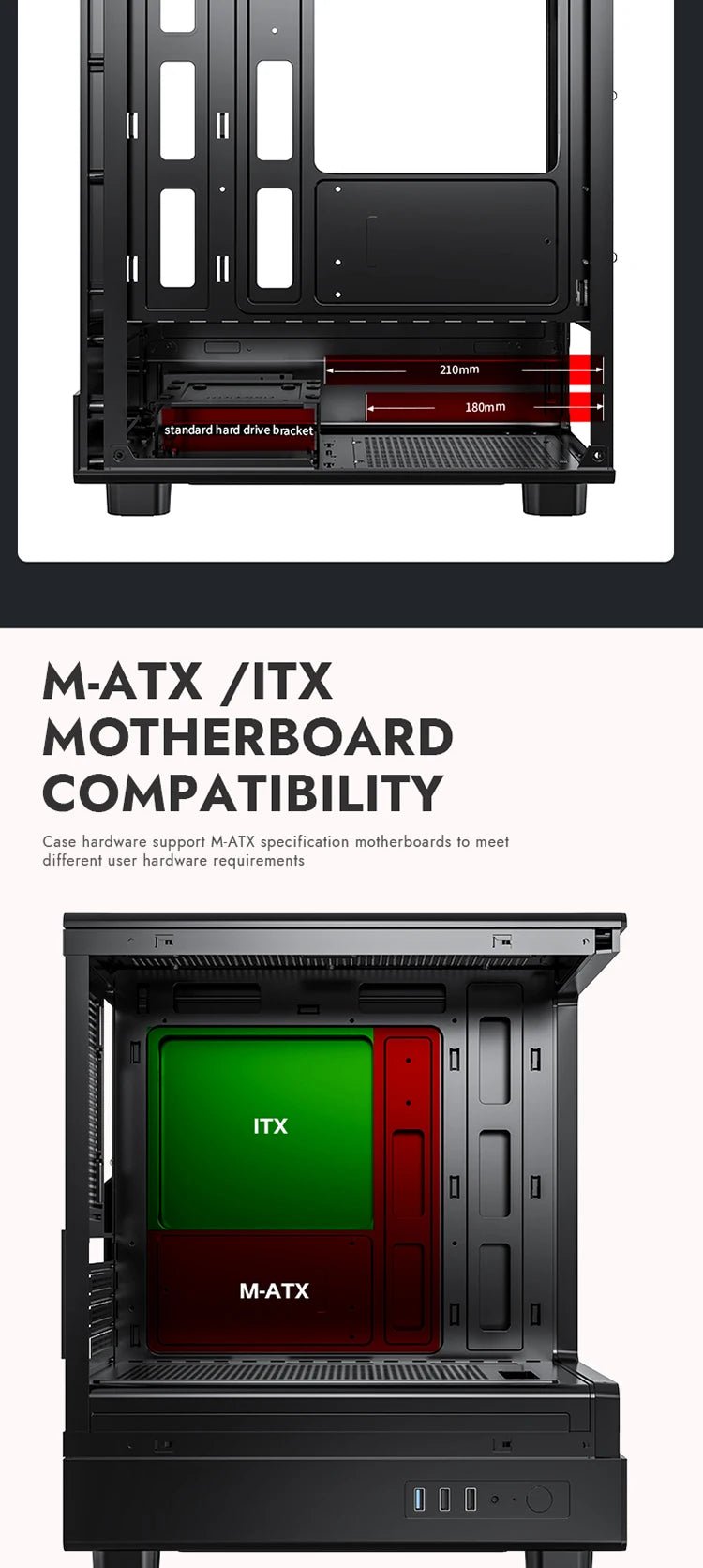 Darkflash DB330M PC Case M - ATX Desktop 270 ° Sea View Room Computer Case USB3.0 Double - Sided Transparent Glass Gamer Cabinet - FUN GUY WORLD FUN GUYS SHOP FUN GUY WORLD 14:173BLACK Chassis DL240  BLACK Chassis DL240 Darkflash DB330M PC Case M - ATX Desktop 270 ° Sea View Room Computer Case USB3.0 Double - Sided Transparent Glass Gamer Cabinet FUN GUYS SHOP FUN GUY WORLD