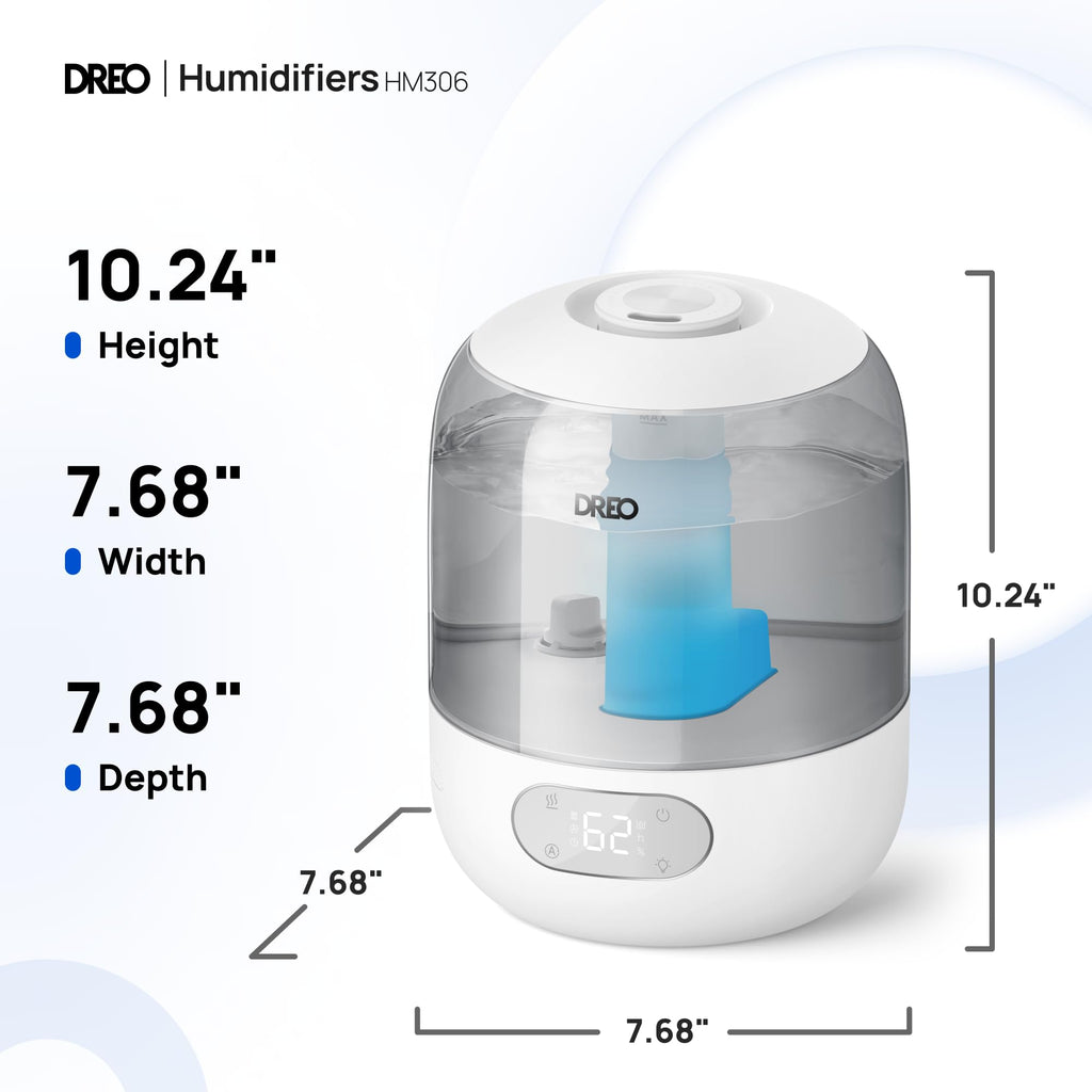 DREO Humidifiers for Bedroom, 3L Top Fill 30H & 26dB Quiet Runtime for Large Room, Cool Mist Ultrasonic Humidifier with Humidity Sensor, Night Light for Home, Baby, Nursery, Plants, 360° Nozzle, Black - FUN GUY WORLD FUN GUY WORLD FUN GUY WORLD B0DG8YPRF2 B0DG8YPRF2 Snow White DREO Humidifiers for Bedroom, 3L Top Fill 30H & 26dB Quiet Runtime for Large Room, Cool Mist Ultrasonic Humidifier with Humidity Sensor, Night Light for Home, Baby, Nursery, Plants, 360° Nozzle, Black FUN GUY WORLD FUN GUY